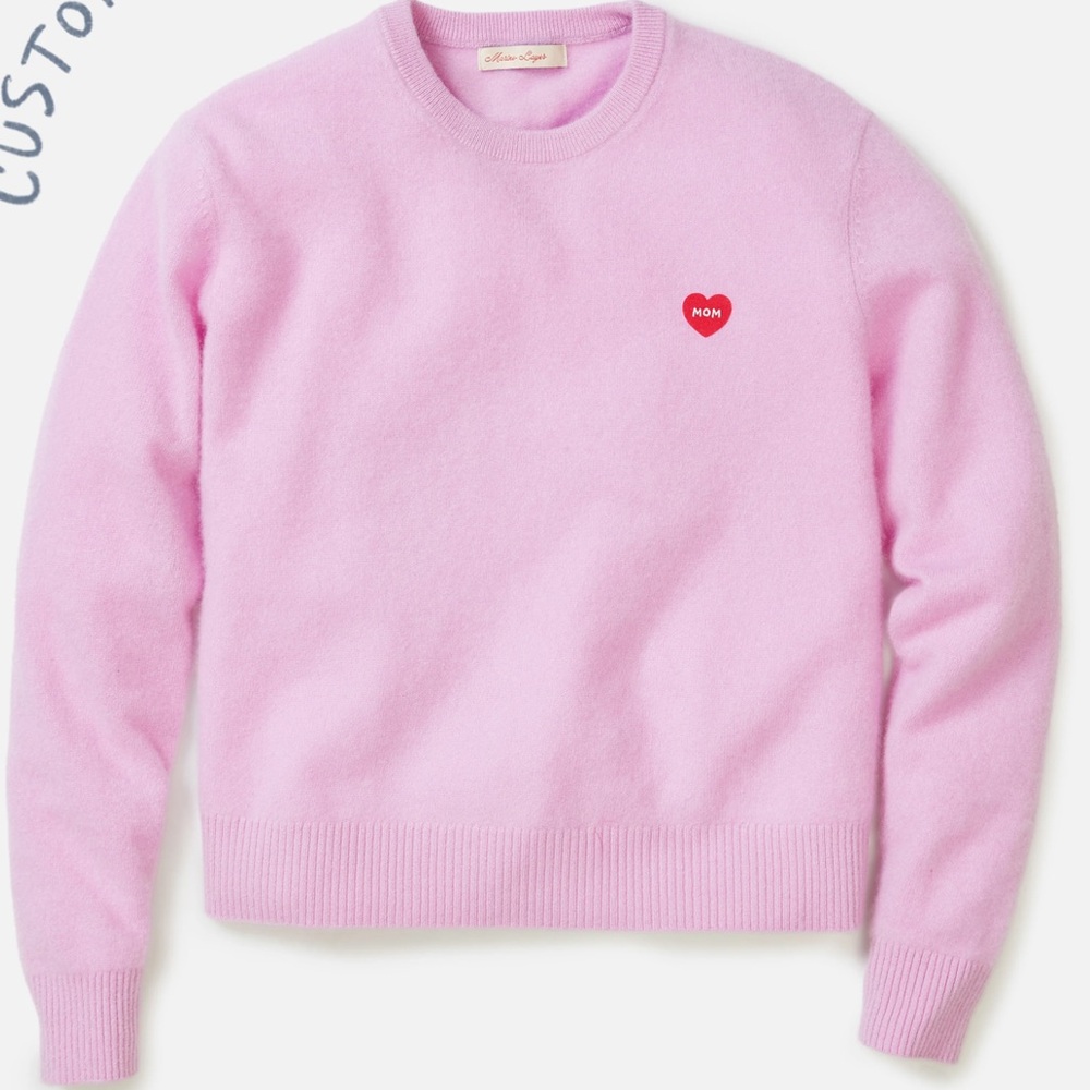 Marine Layer Cashmere Sweater with Patch